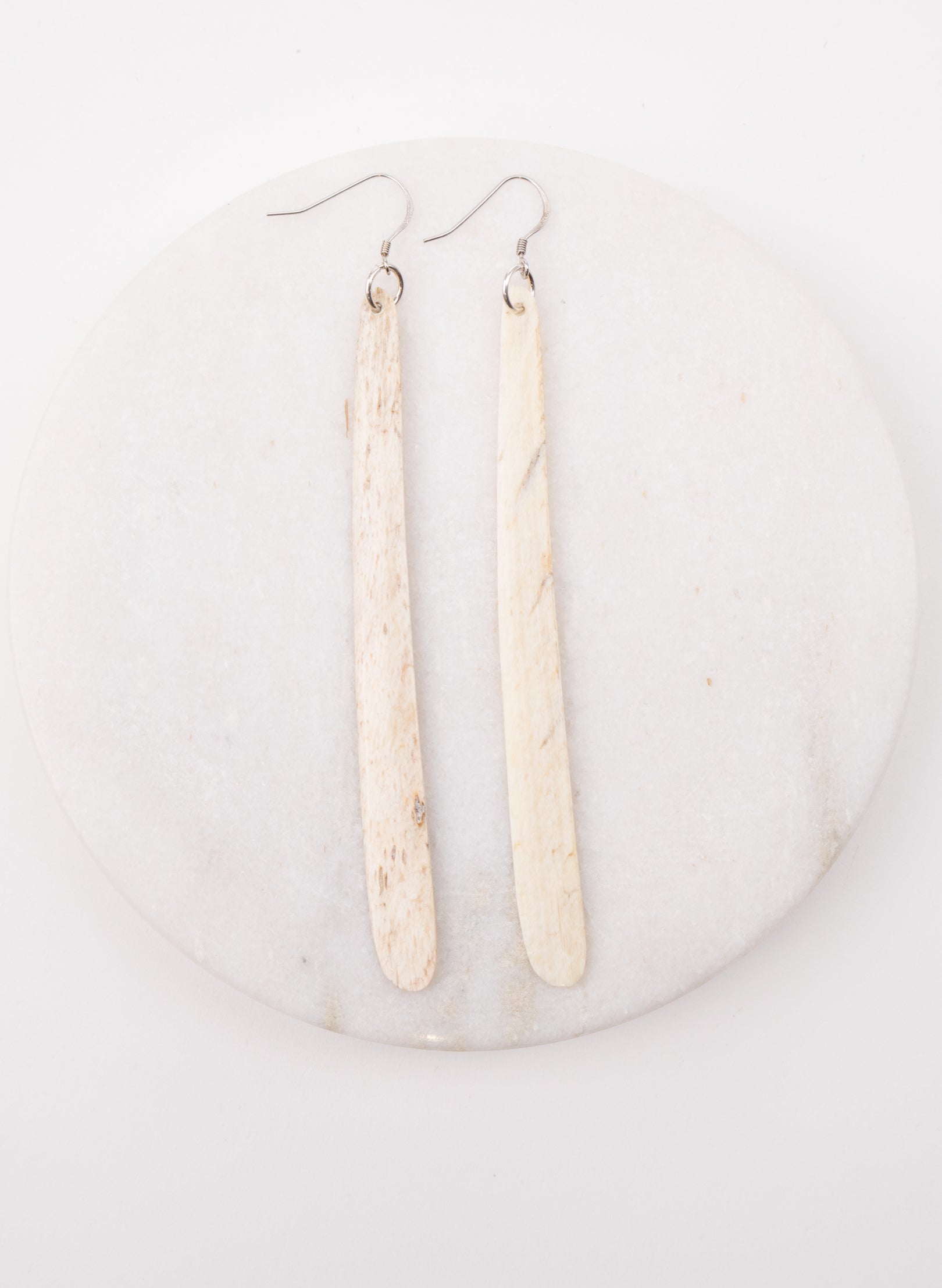 Large Whalebone Drop Earrings