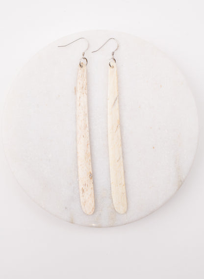 Large Whalebone Drop Earrings