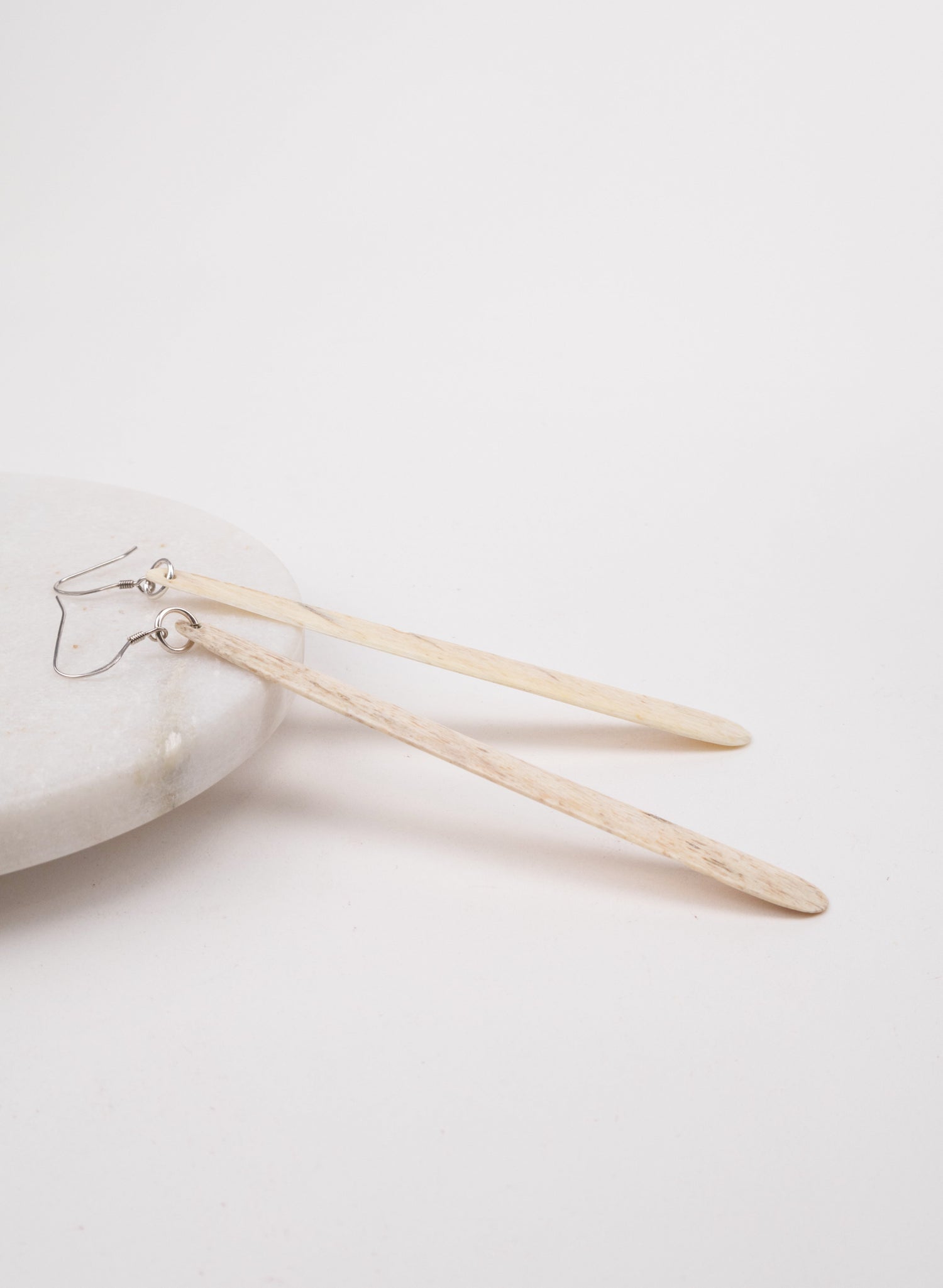 Large Whalebone Drop Earrings