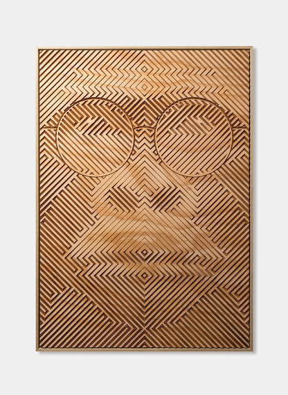 Professor Congo Wood Cut