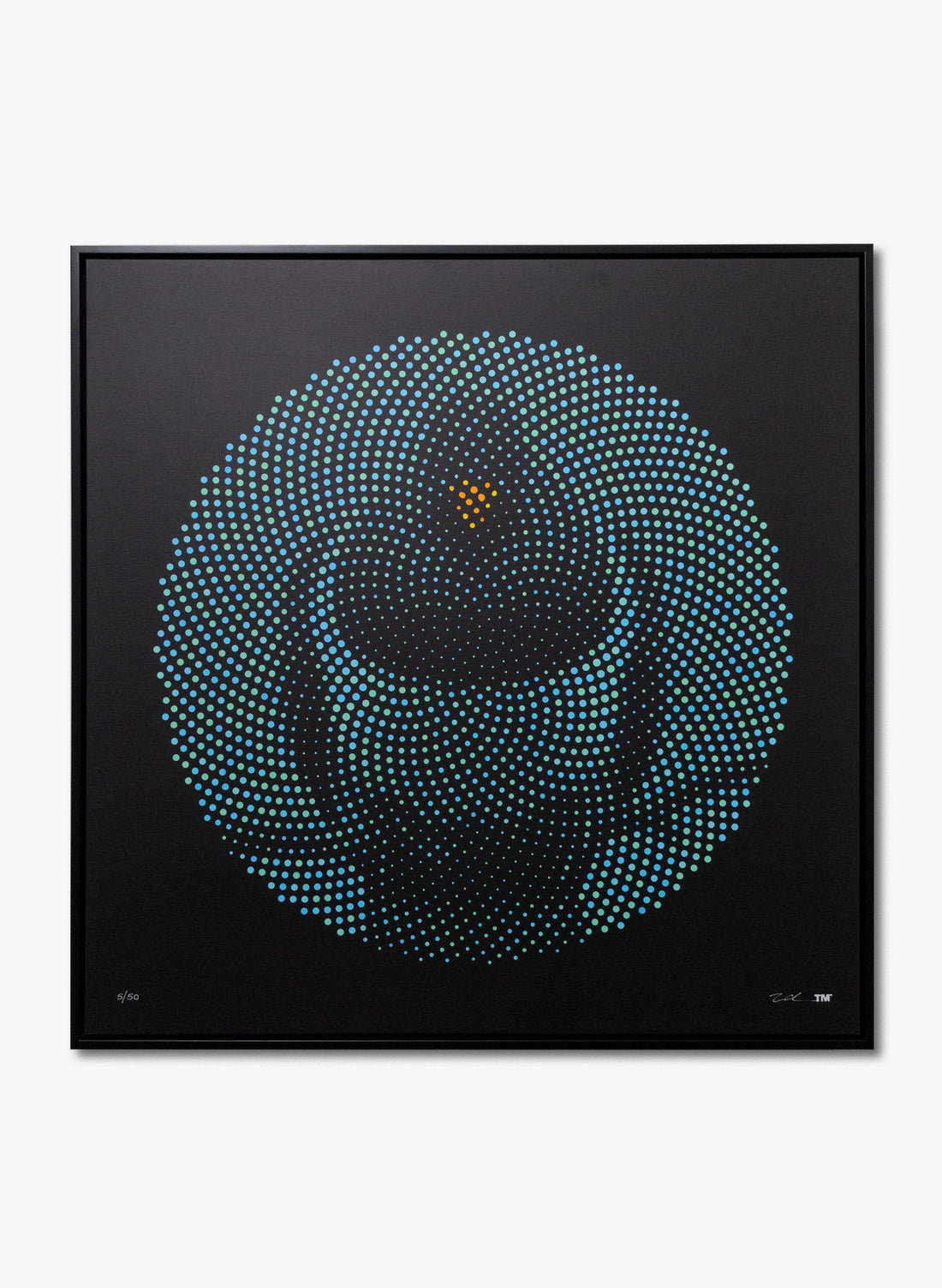 Blue Kereru - Polydot Series Print