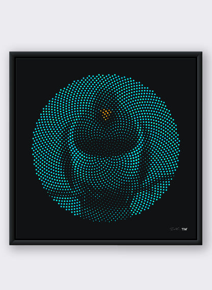 Blue Kereru - Polydot Series Print 1/50