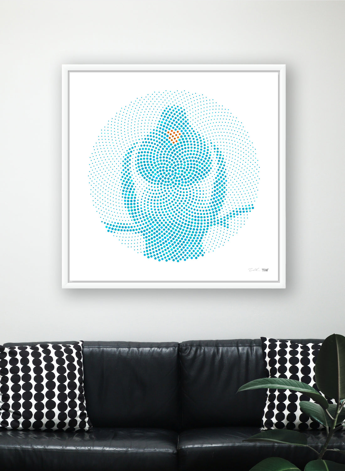 Blue Mist Kereru - Polydot Series Print 1/50 Large