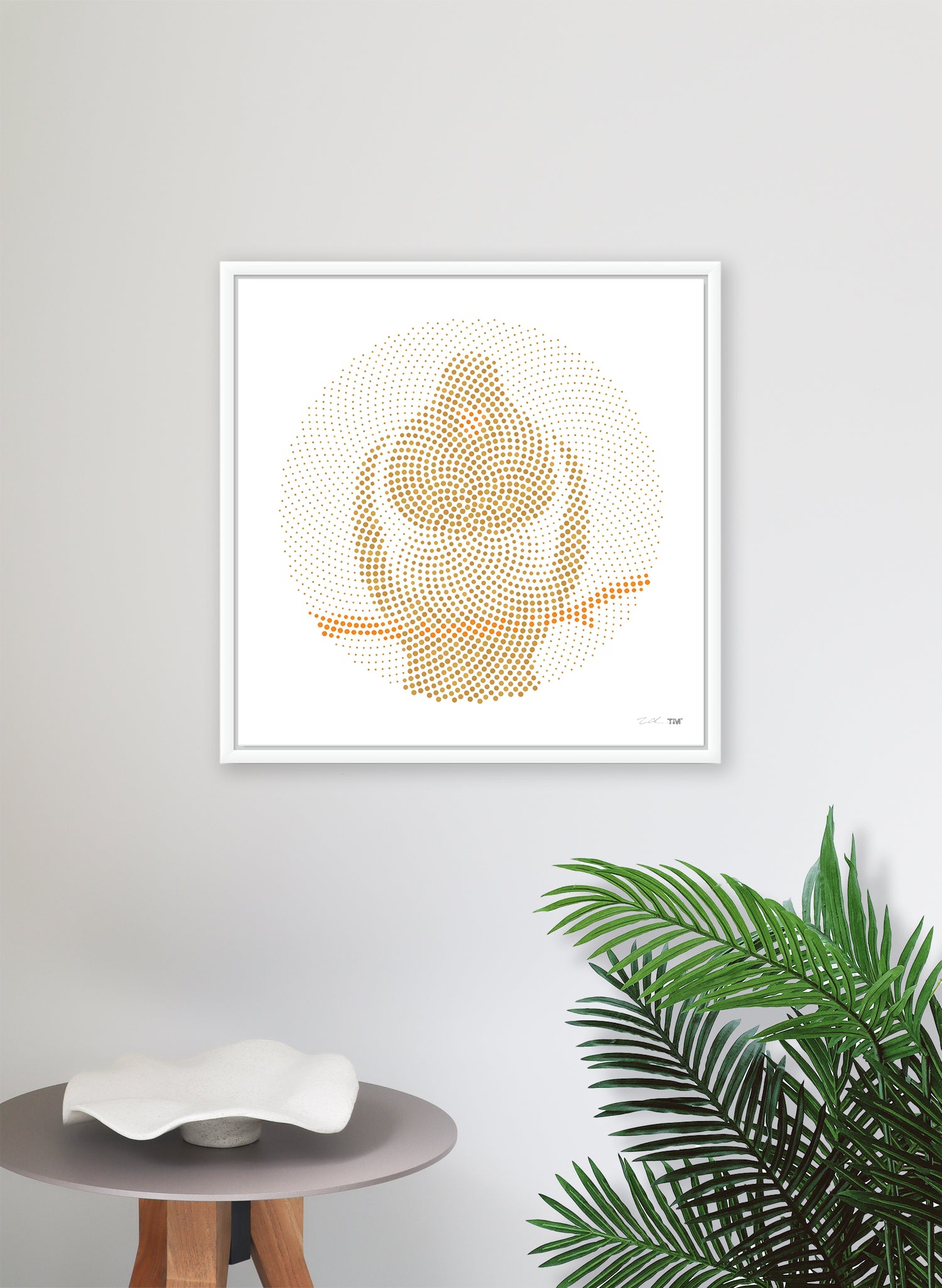 Golden Mist Kereru - Polydot Series Print 1/50