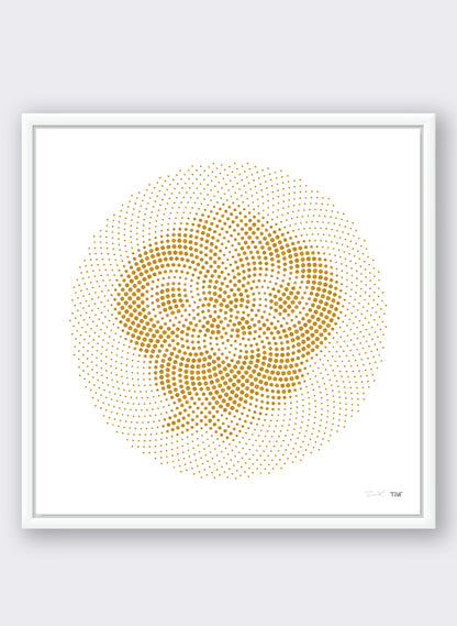 Golden Mist Tiki - Polydot Series Print 1/50 Large