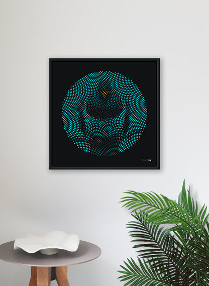 Blue Kereru - Polydot Series Print 1/50