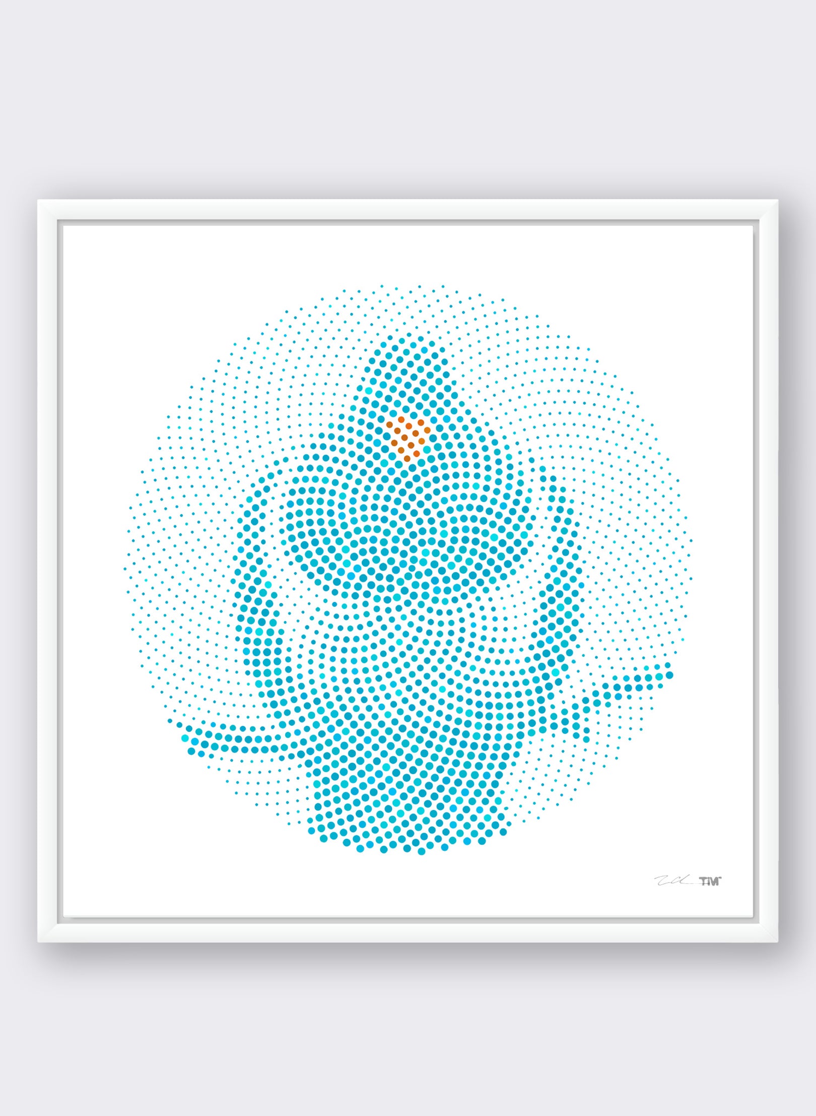 Blue Mist Kereru - Polydot Series Print 1/50 Large