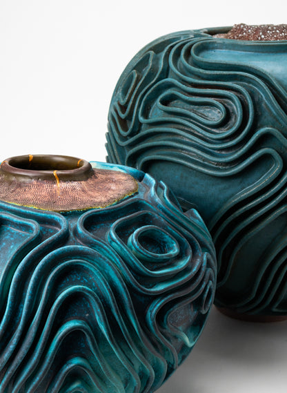 Isobar Series Vase with Gold