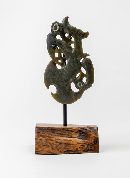 Manaia Pounamu on a Stand