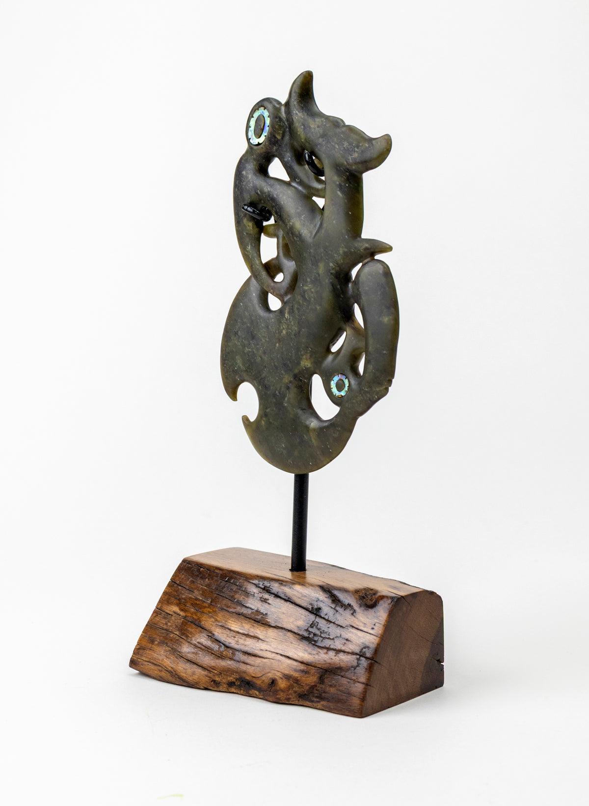 Manaia Pounamu on a Stand