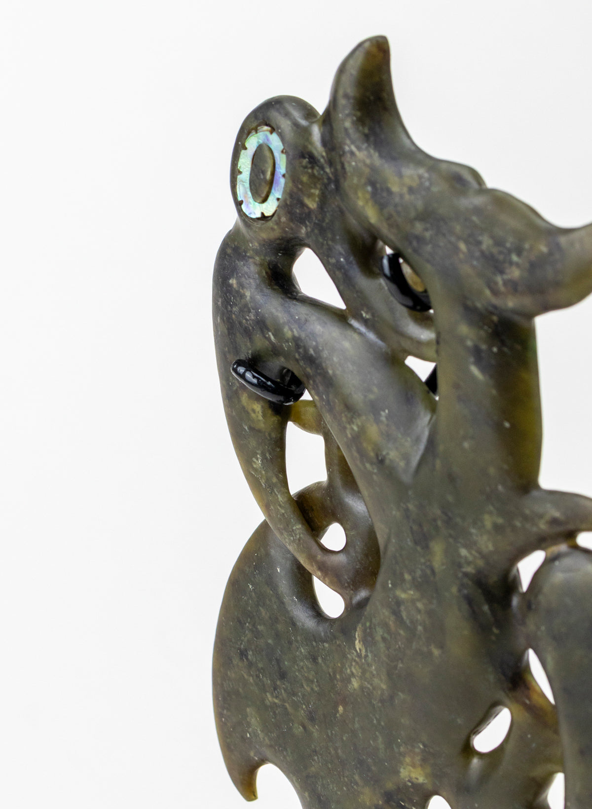 Manaia Pounamu on a Stand