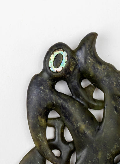 Manaia Pounamu on a Stand