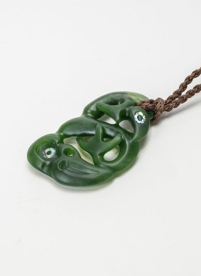 Manaia Pendant - Kawakawa Stone