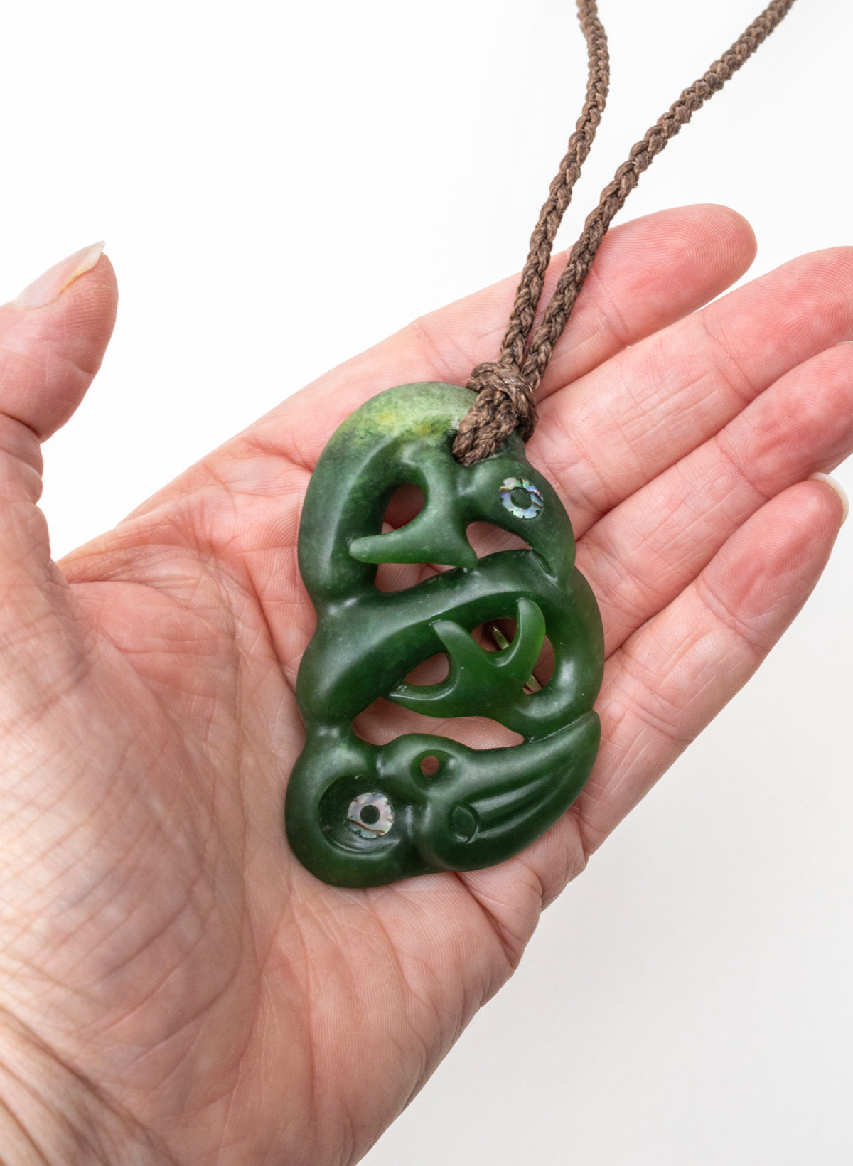Manaia Pendant - Kawakawa Stone