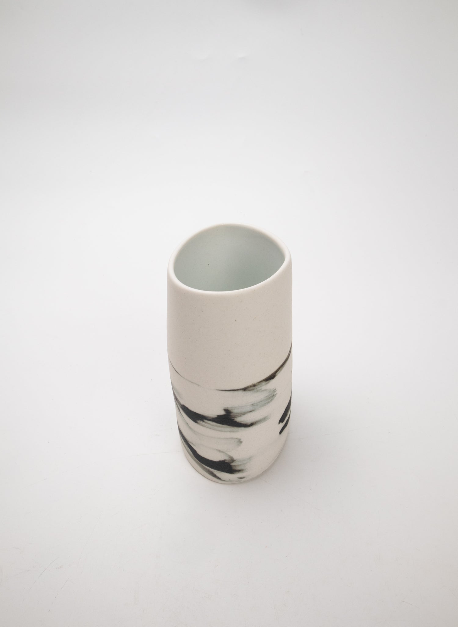 Small Vase - Black Shibori
