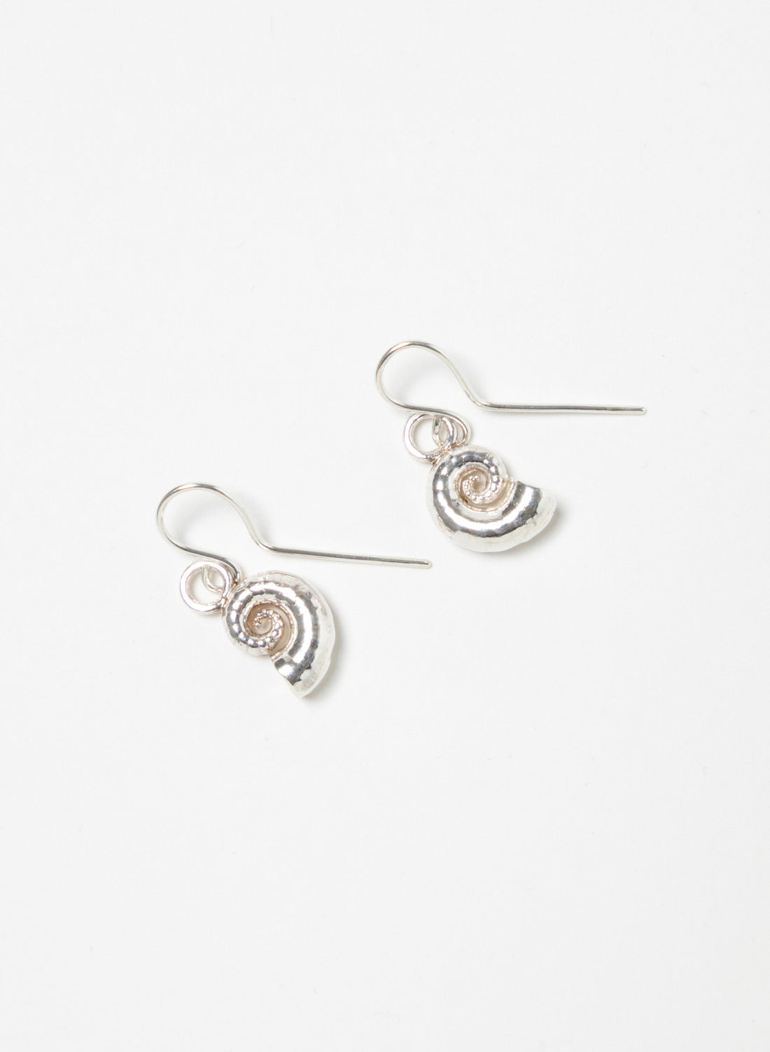 Spiral Shell Hoop Earrings