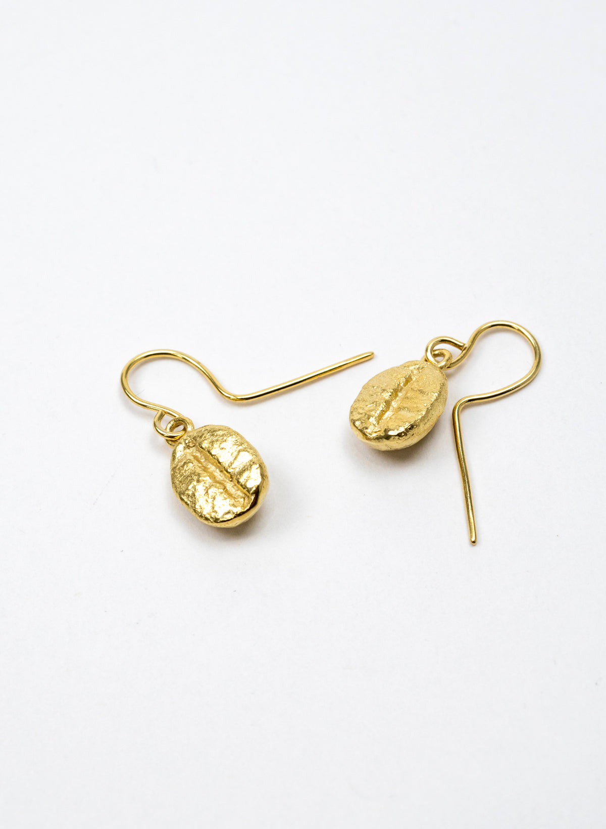 Coffee Bean Earrings - Gold