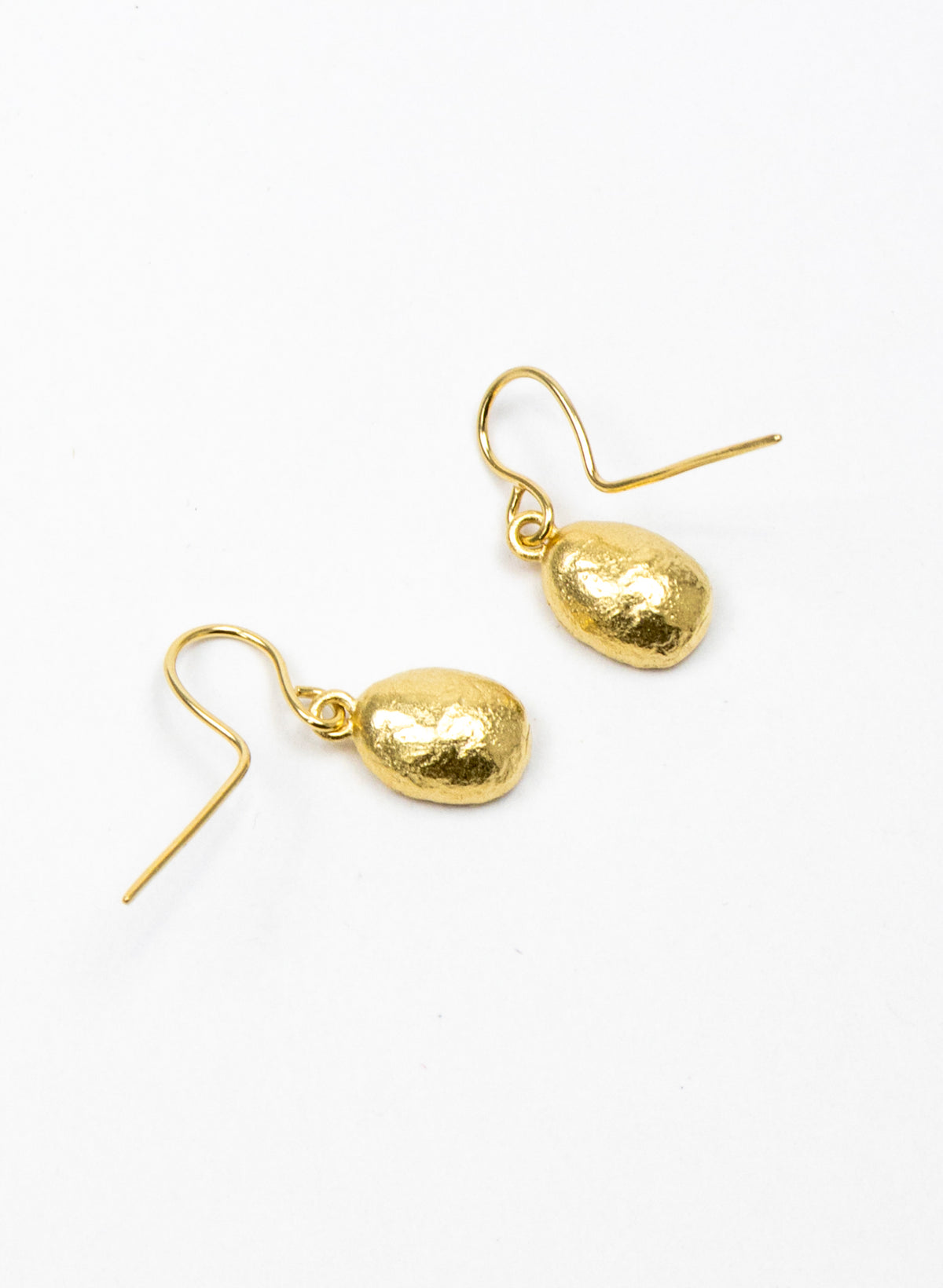 Coffee Bean Earrings - Gold