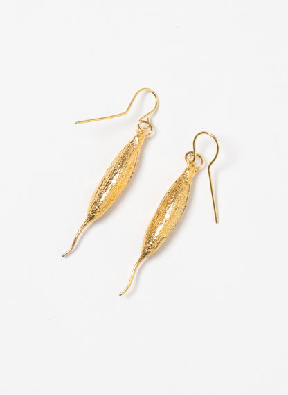 Rewarewa Earrings - Gold In &amp; Out