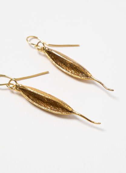 Rewarewa Earrings - Gold In &amp; Out