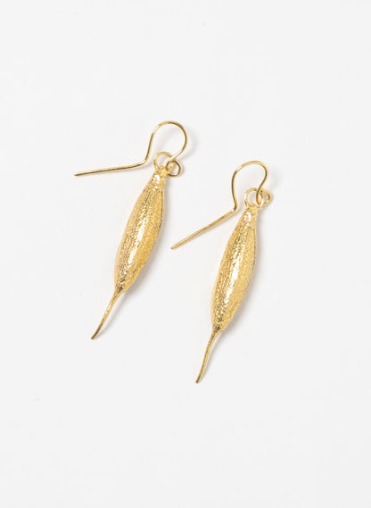 Rewarewa Earrings - Gold &amp; Silver