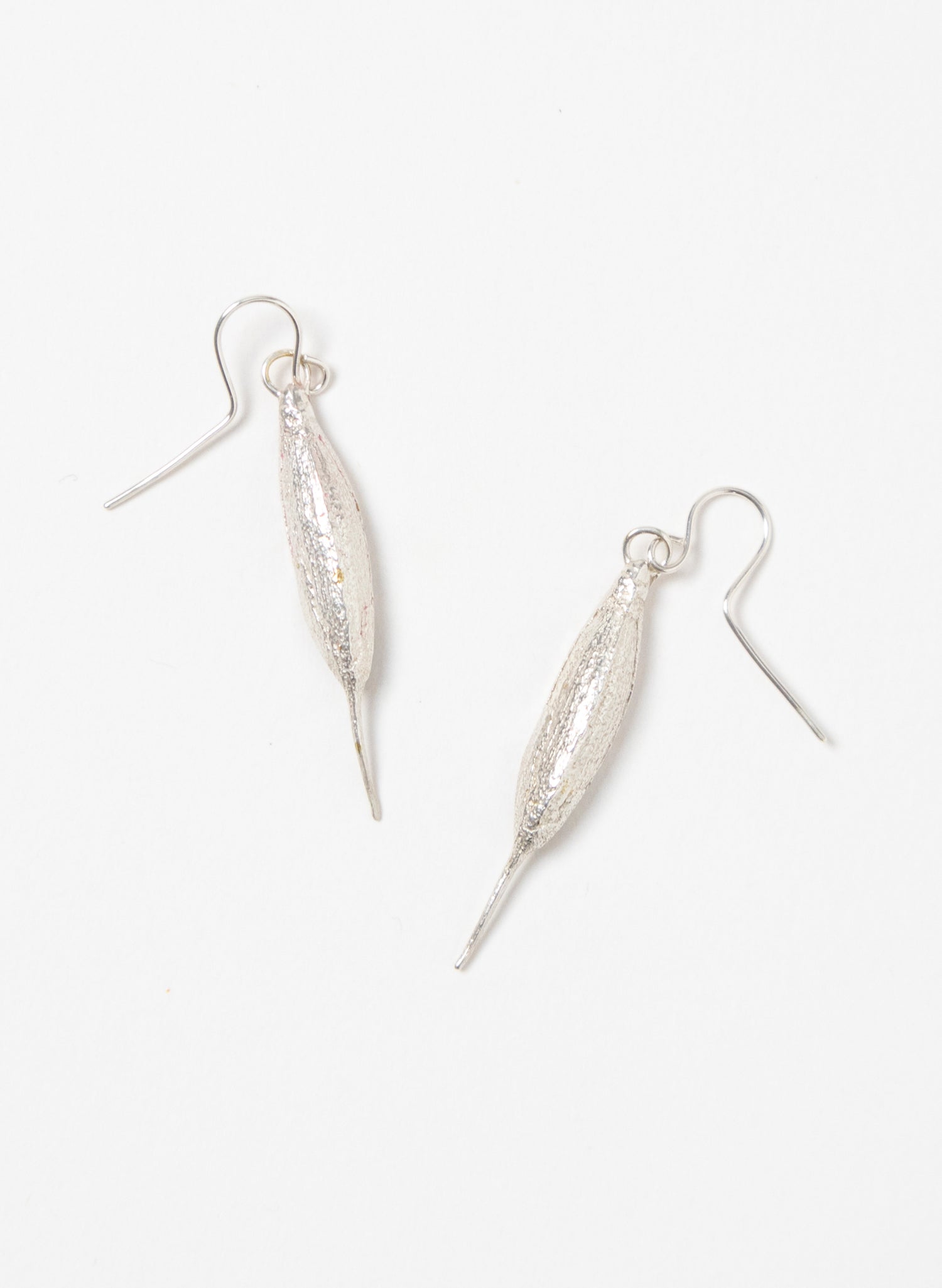 Rewarewa Earrings - Silver and Gold Inner