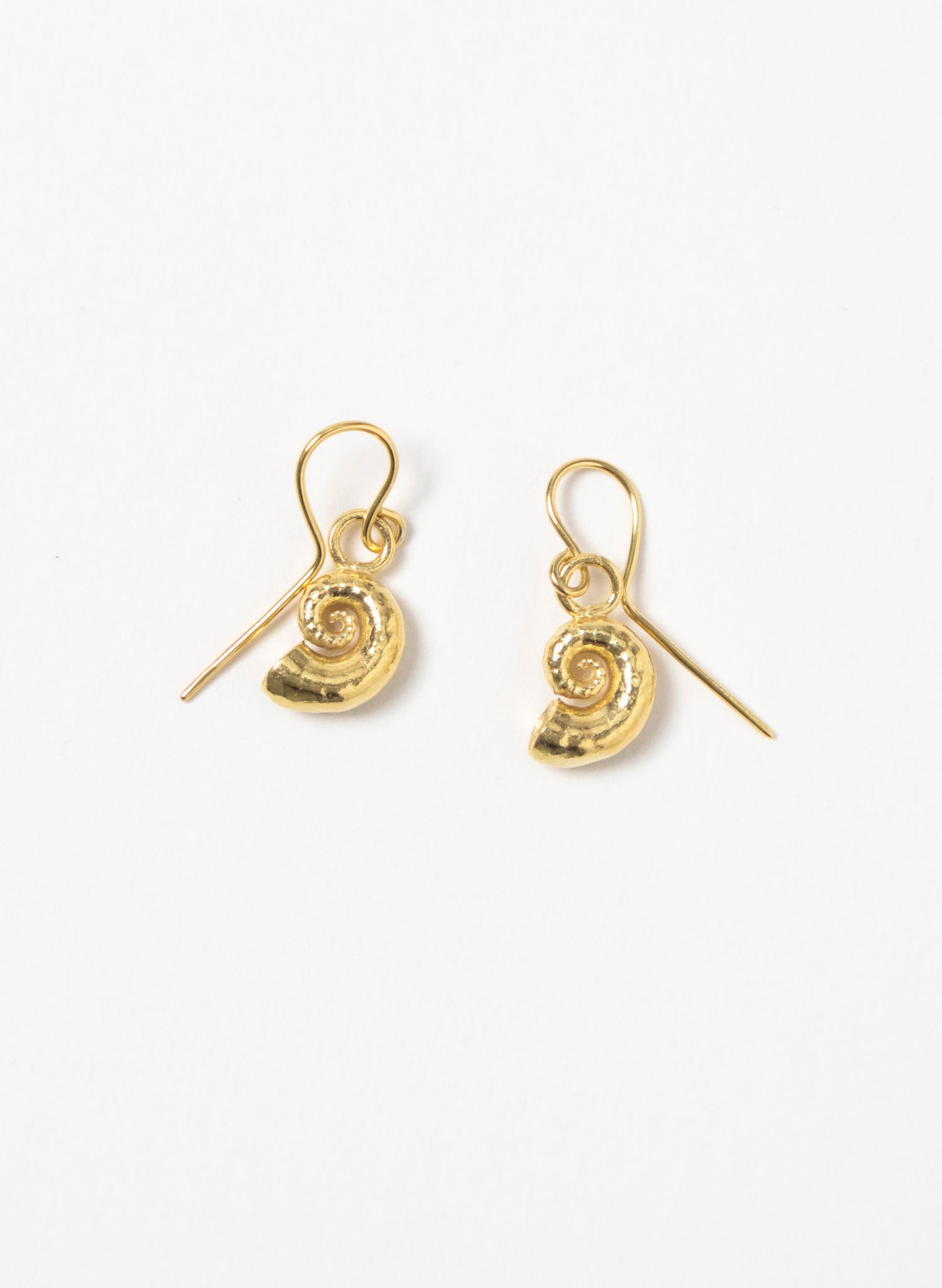Spiral Shell Earrings - Gold