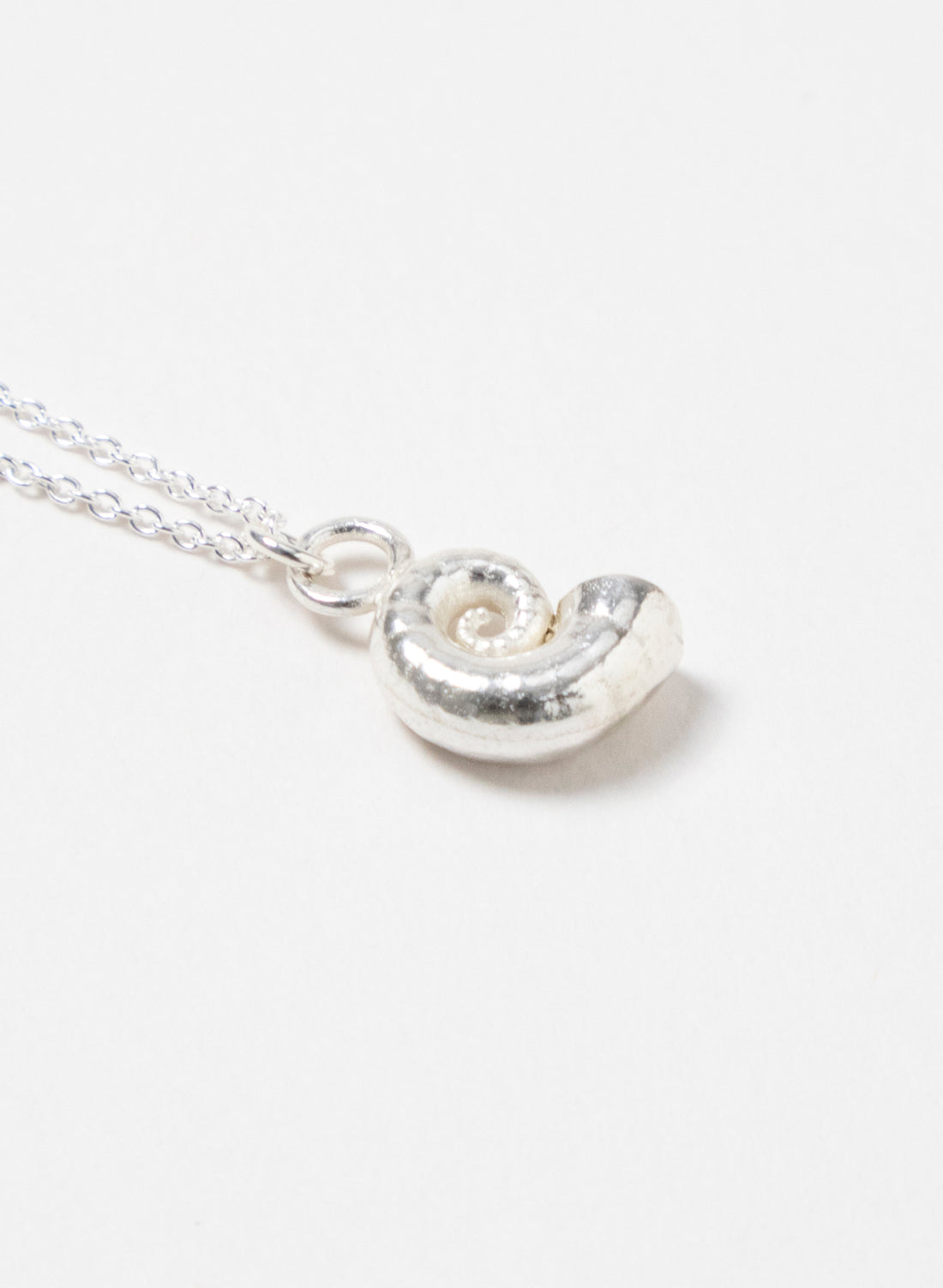 Spiral Shell Necklace - Silver