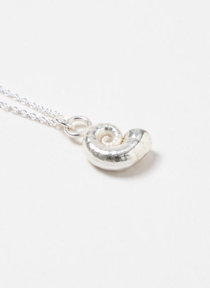 Spiral Shell Necklace - Silver
