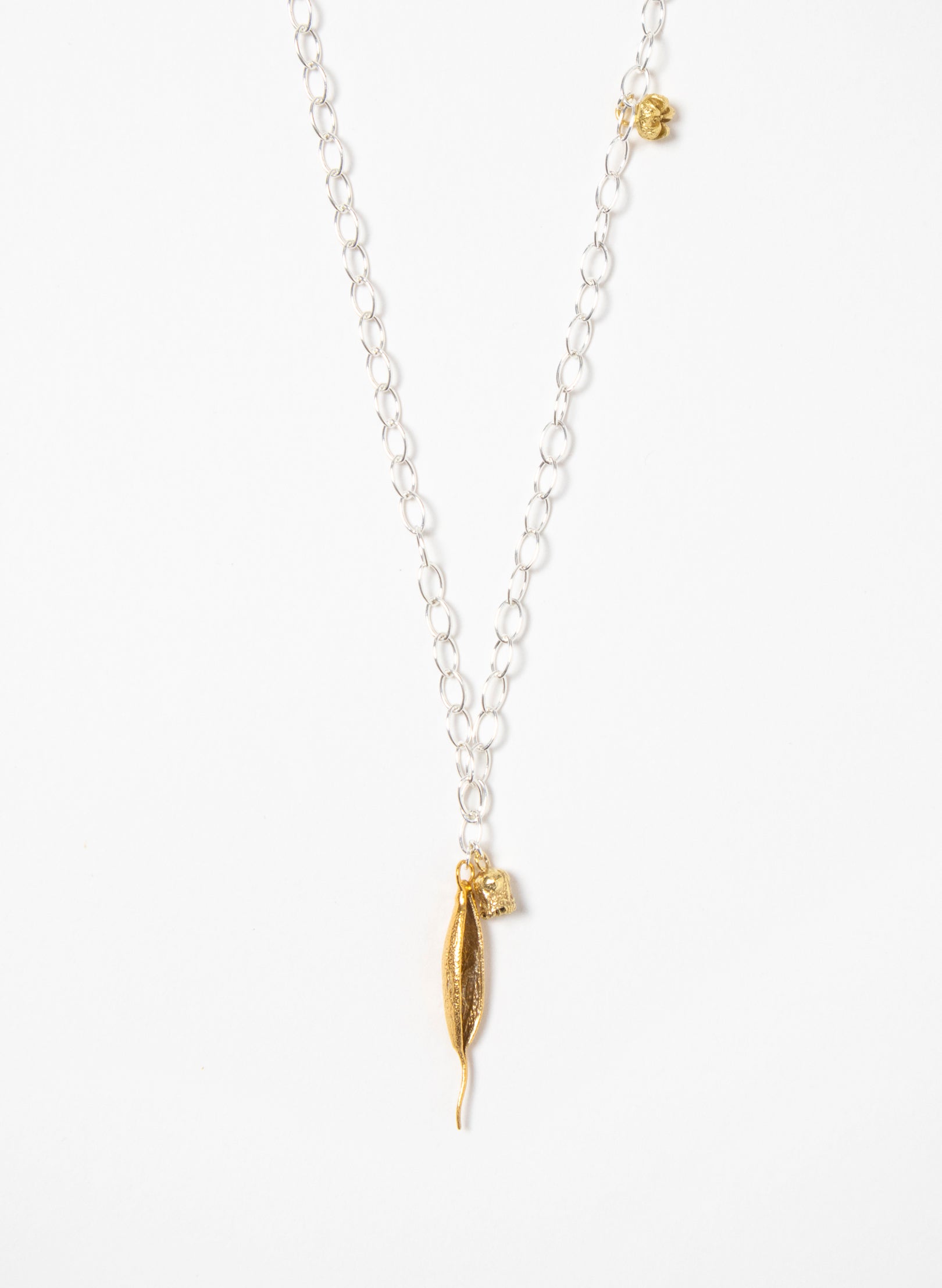 Rewarewa, Mānuka &amp; Rātā Necklace - Gold
