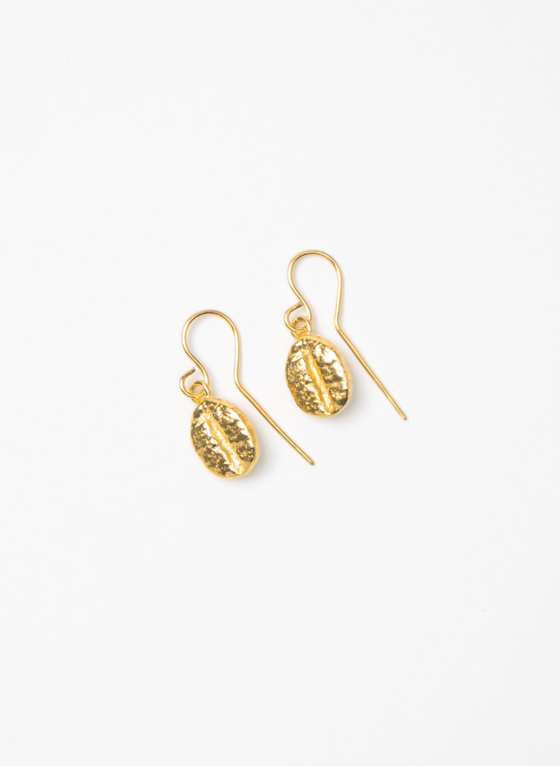Coffee Bean Earrings - Gold