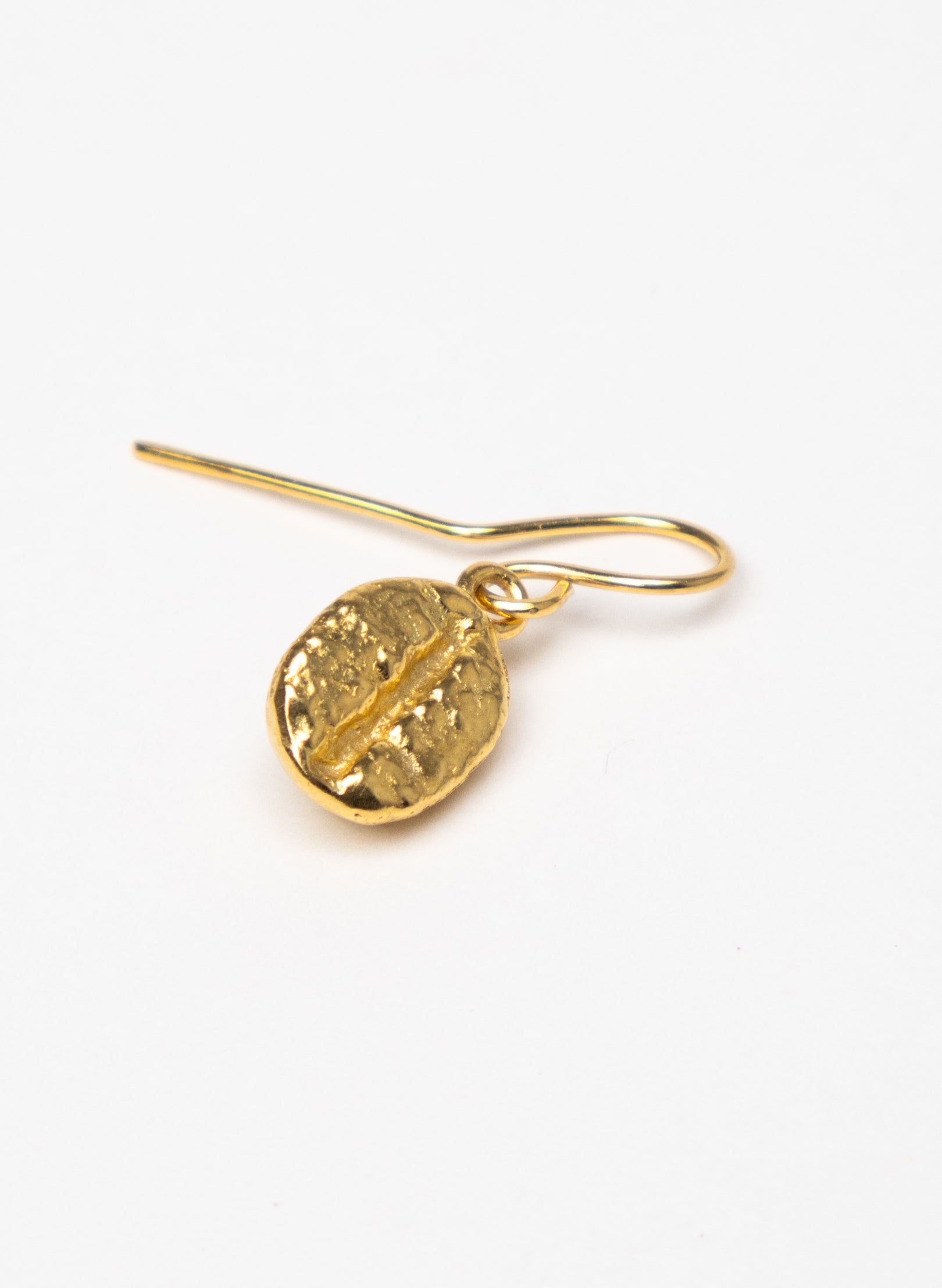 Coffee Bean Earrings - Gold