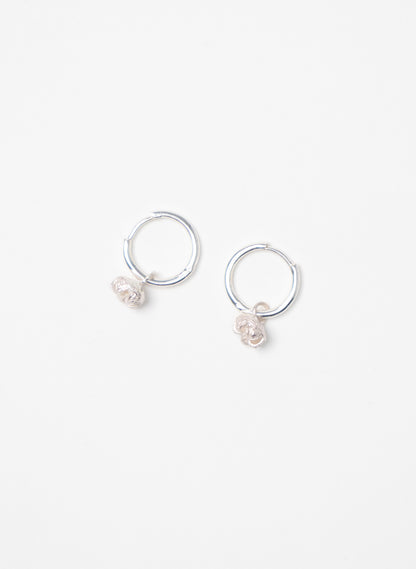 Manuka Hoop Earrings - Silver