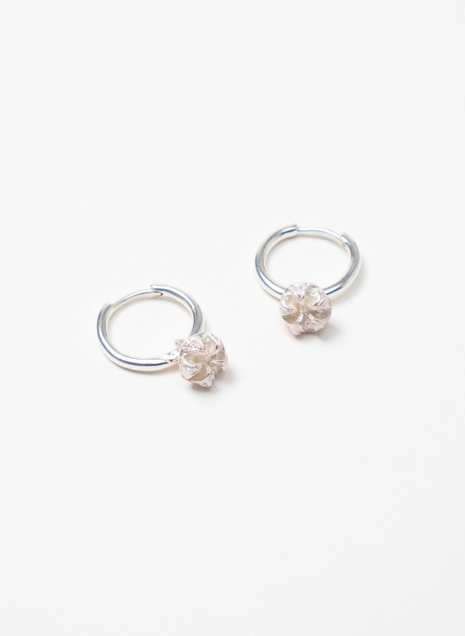 Manuka Hoop Earrings - Silver