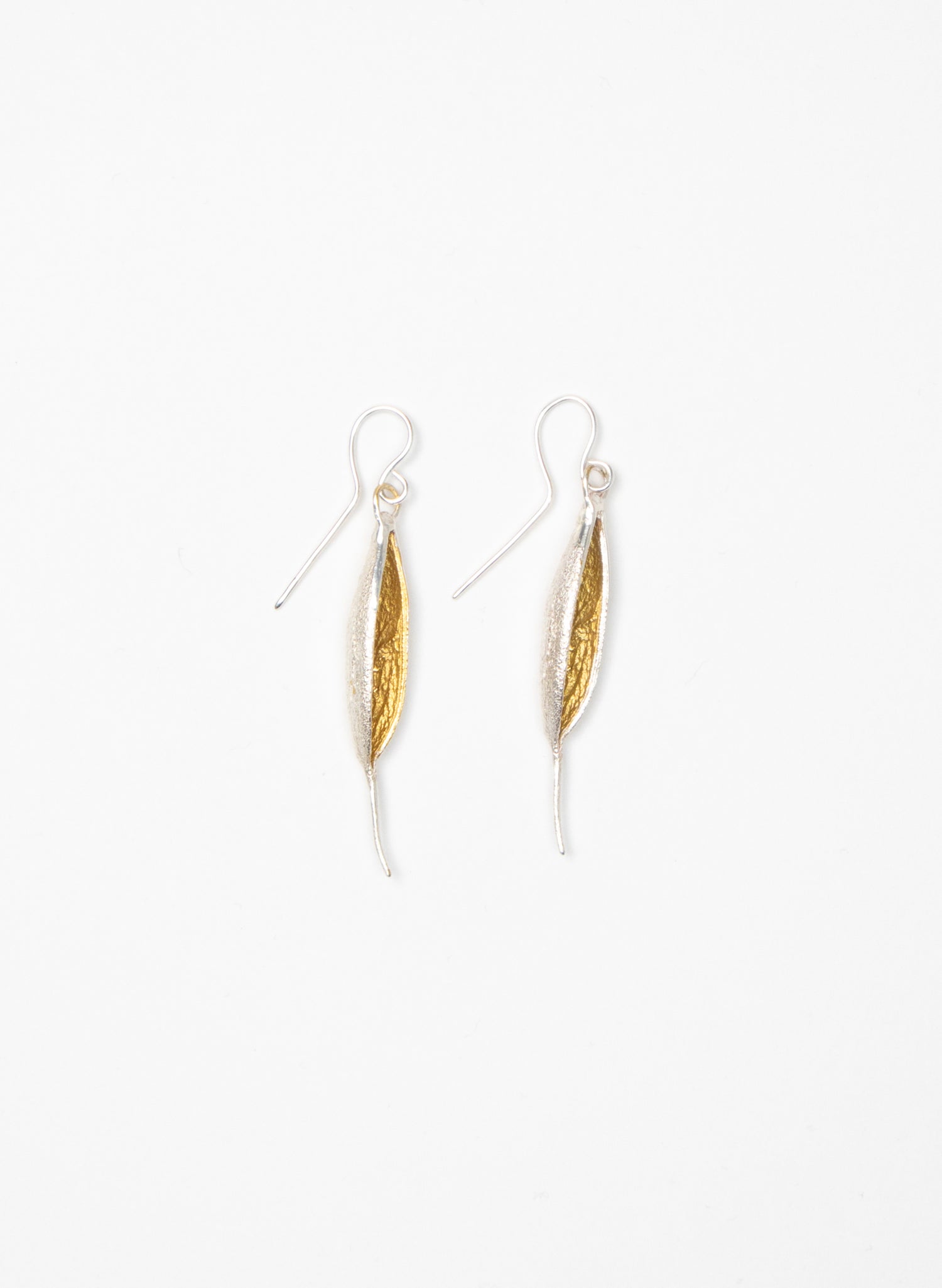 Rewarewa Drop Earrings - Gold Plating &amp; Sterling Silver