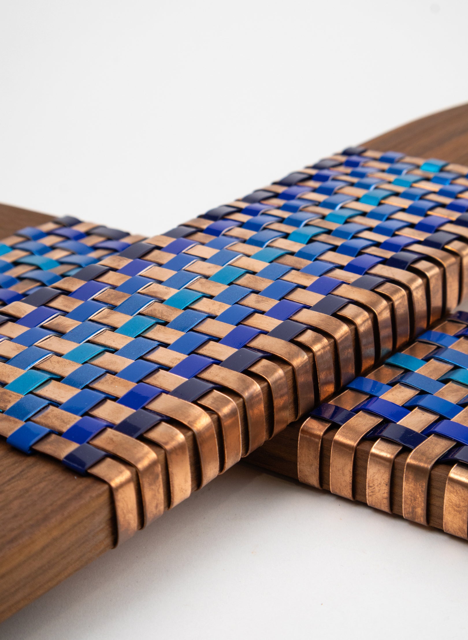 Blues And Copper Walnut Putiputi - Large