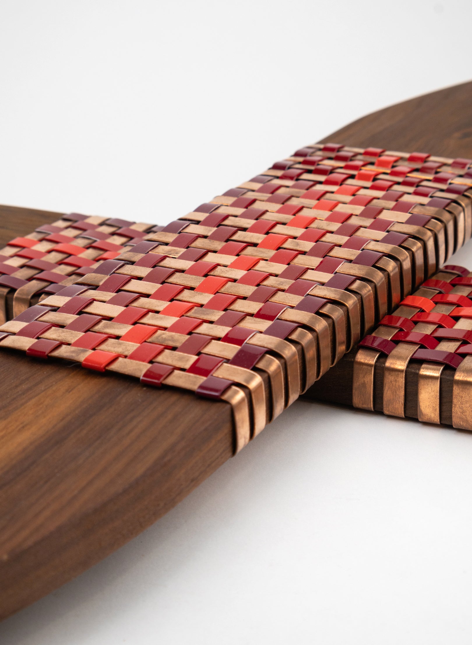 Reds And Copper Walnut Putiputi - Large