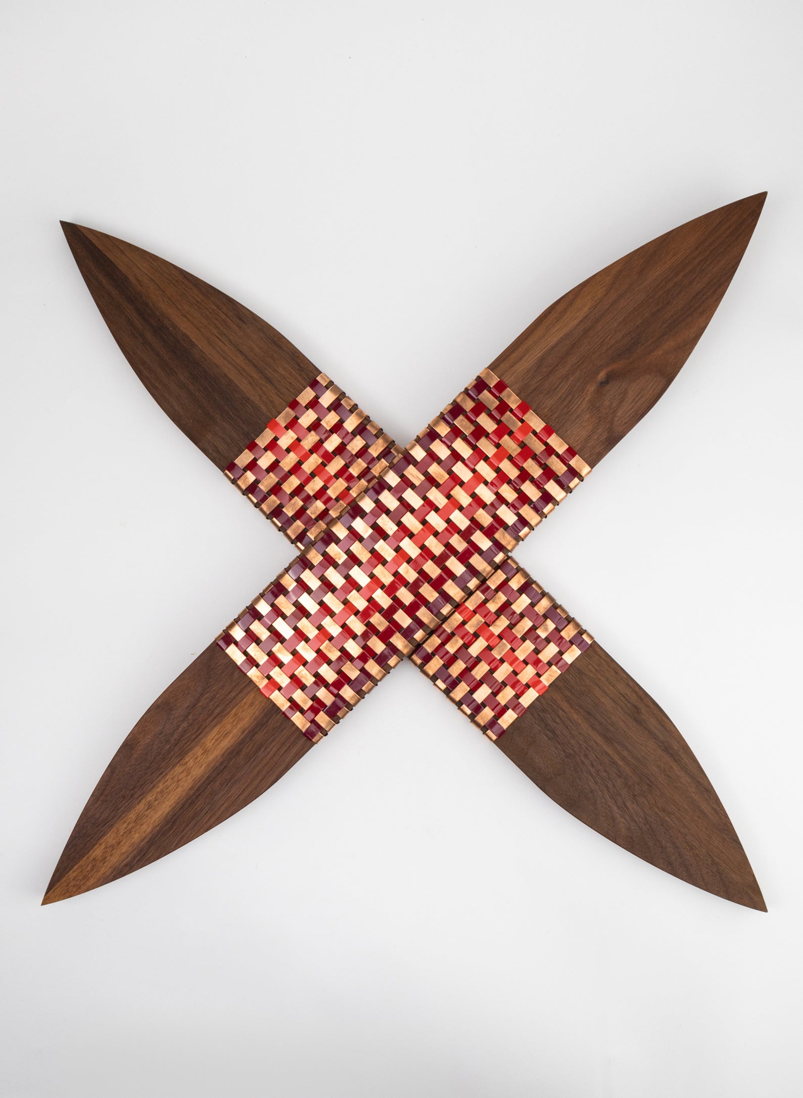 Reds And Copper Walnut Putiputi - Large
