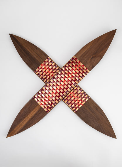 Reds And Copper Walnut Putiputi - Large