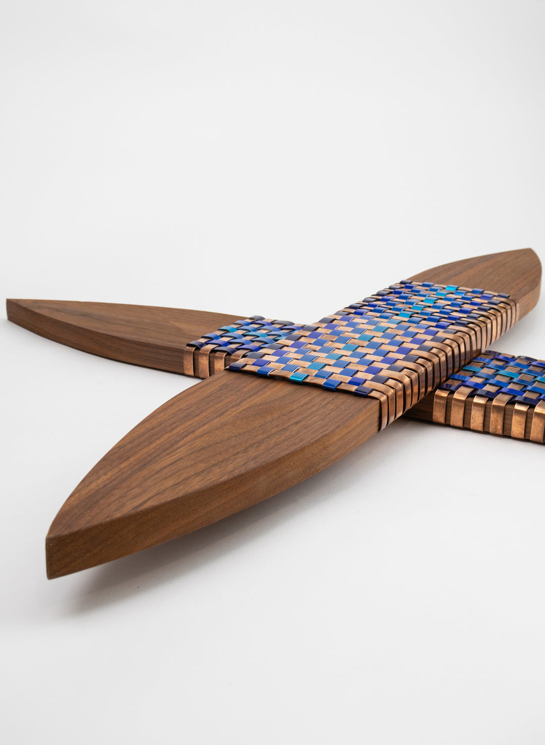 Blues And Copper Walnut Putiputi - Large