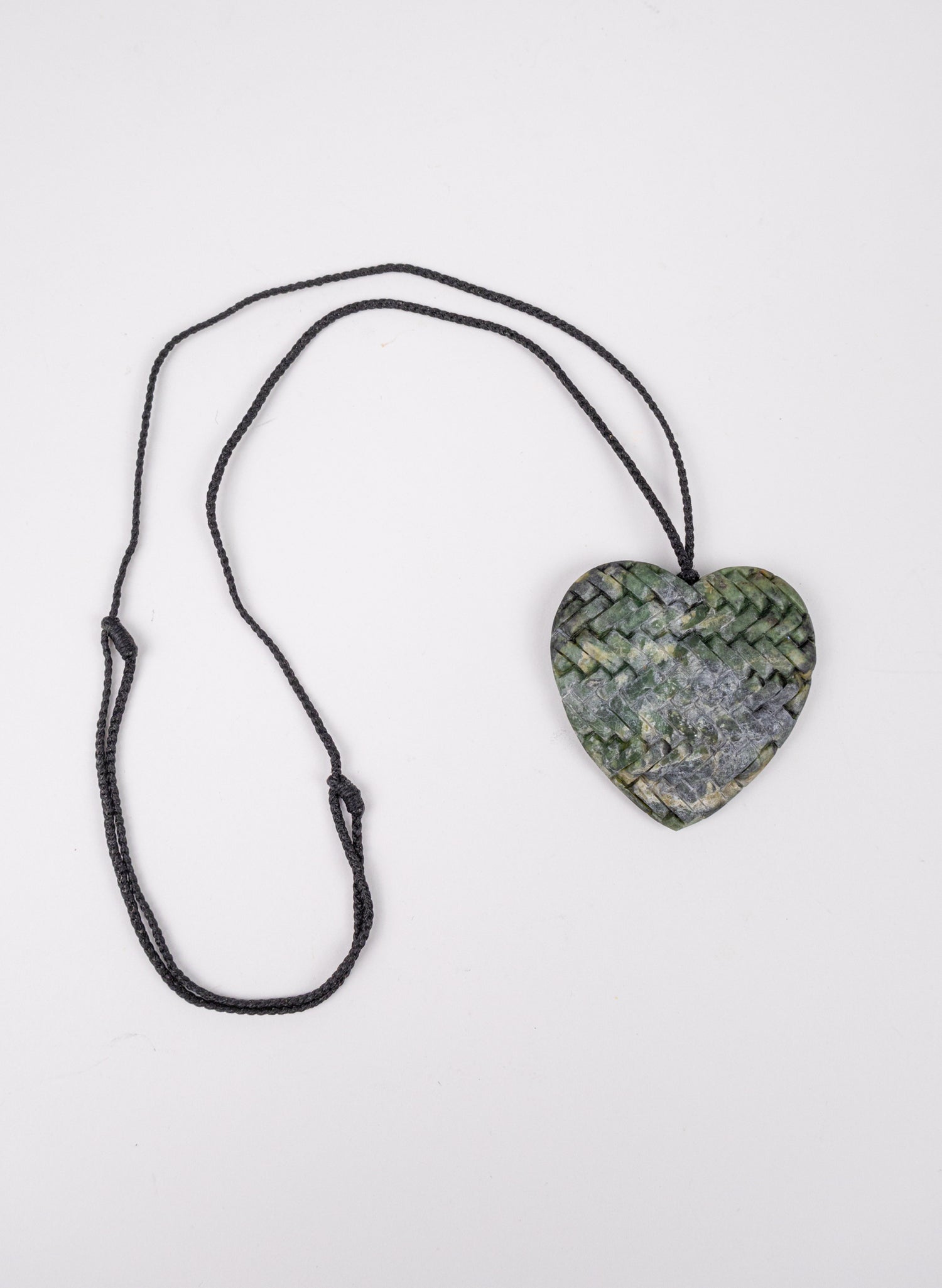 Pounamu Woven Heart Pendant