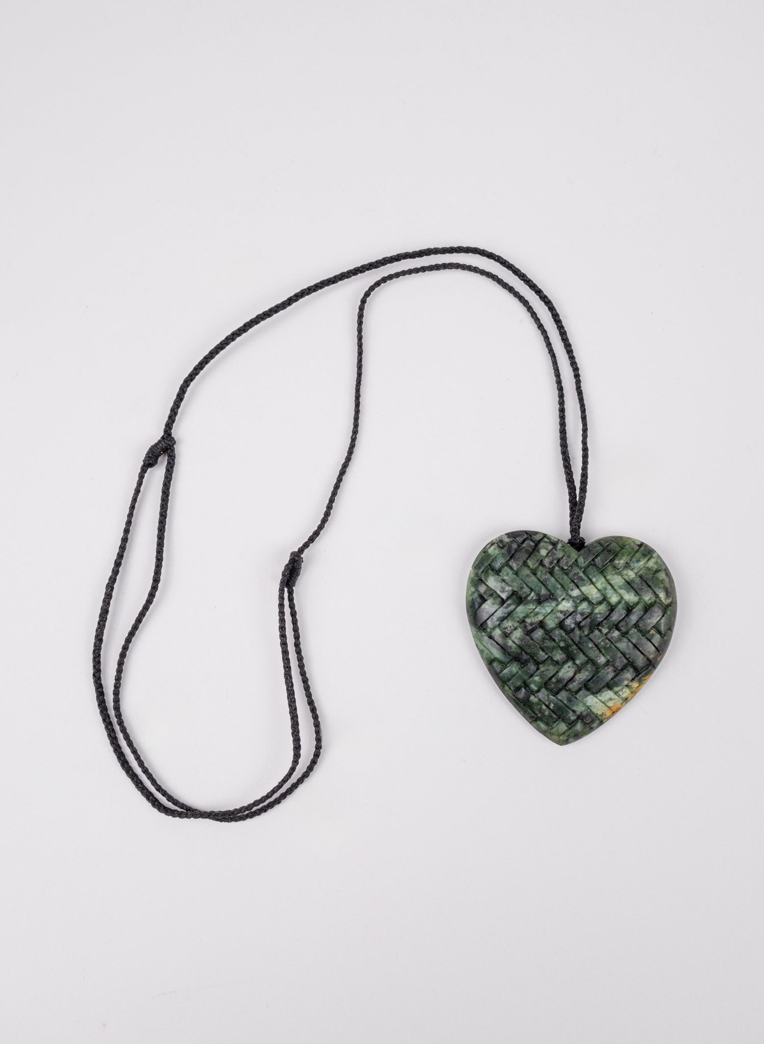 Pounamu Woven Heart Pendant
