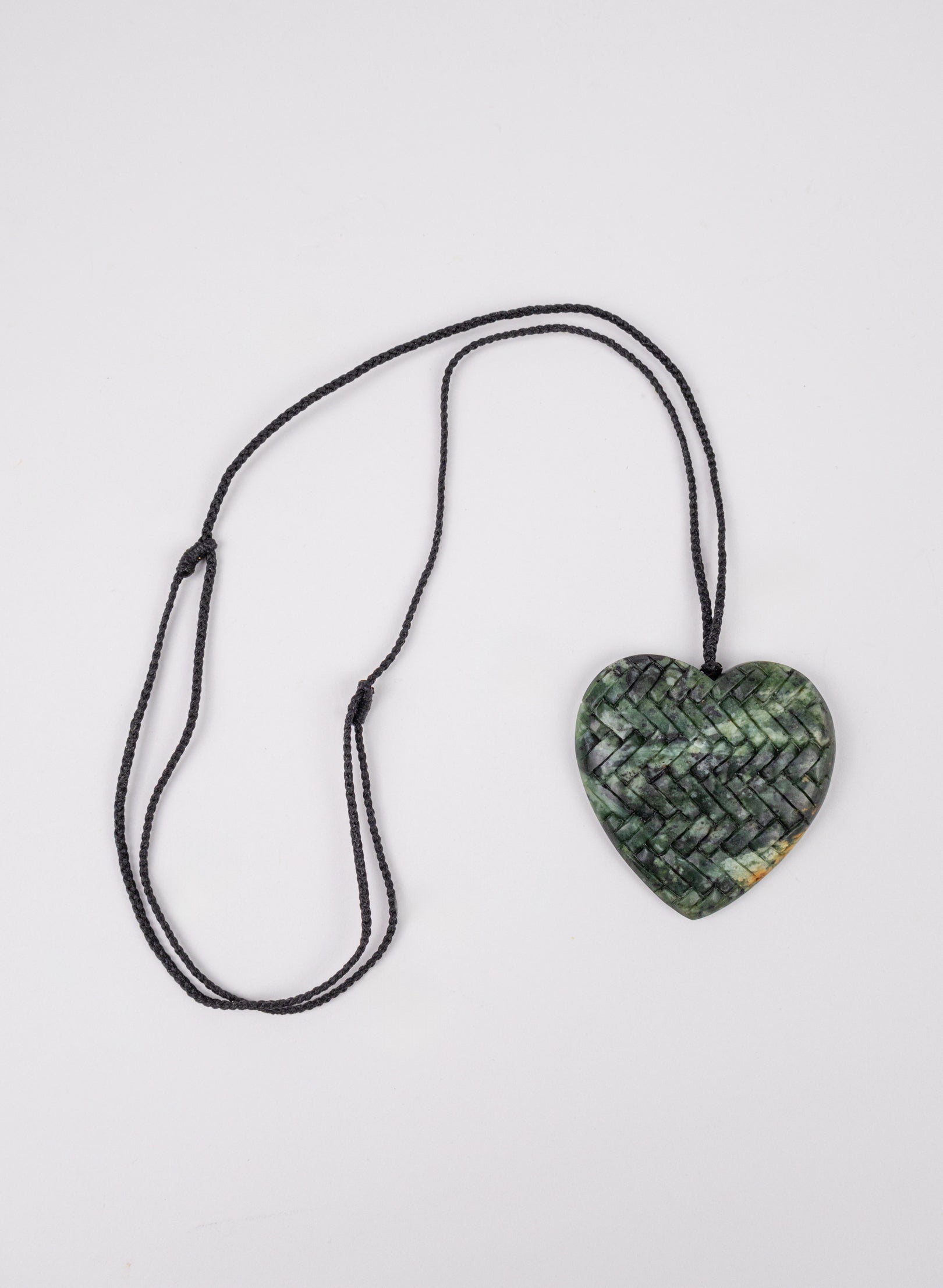 Pounamu Woven Heart Pendant