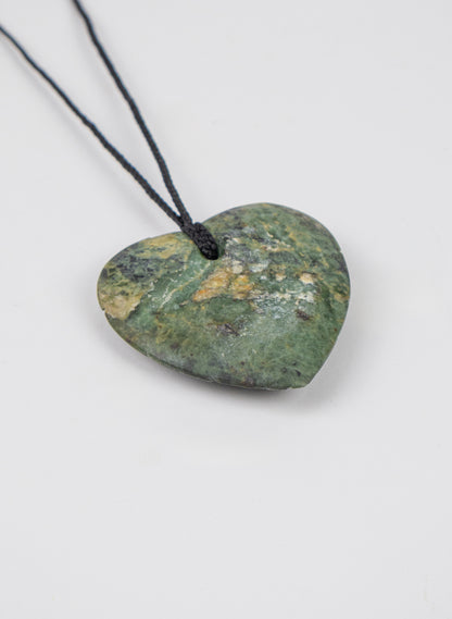 Pounamu Woven Heart Pendant