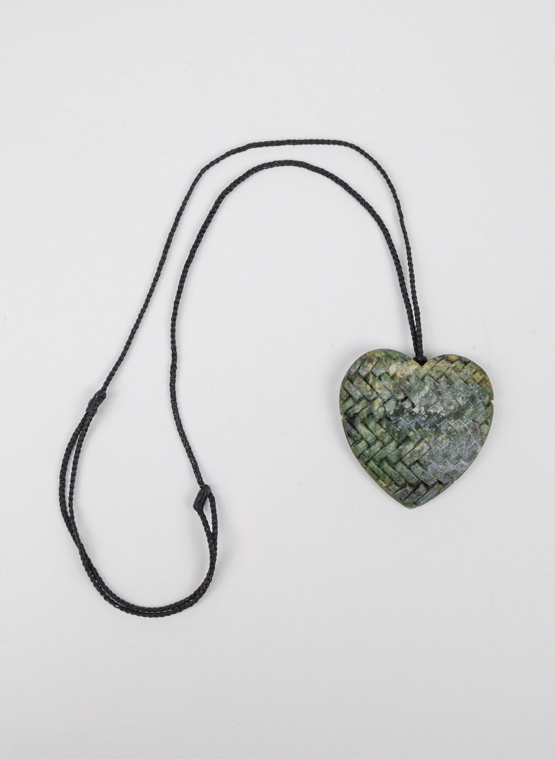 Pounamu Woven Heart Pendant
