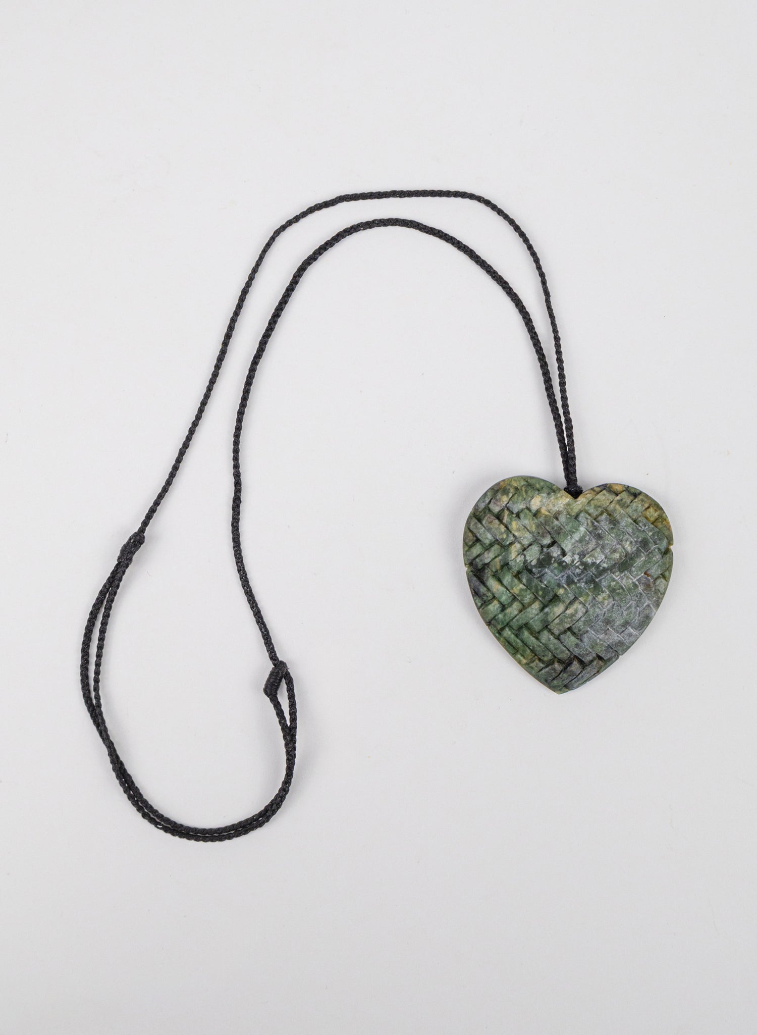 Pounamu Woven Heart Pendant
