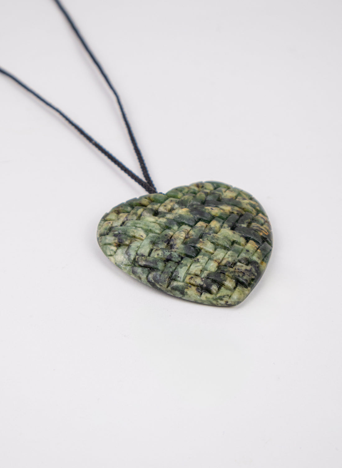 Pounamu Woven Heart Pendant