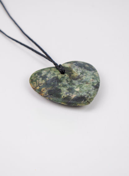 Pounamu Woven Heart Pendant