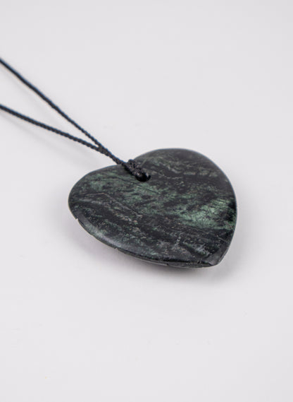 Pounamu Woven Heart Pendant