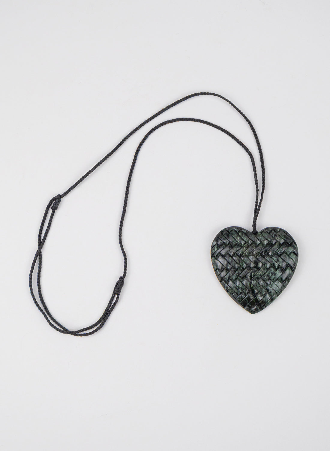 Pounamu Woven Heart Pendant